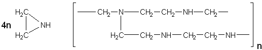 Ethyleneimine and polyethyleneimine