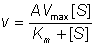 v = AVmax/(Km + [S])