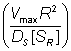 VmaxR^2/DS[SR]