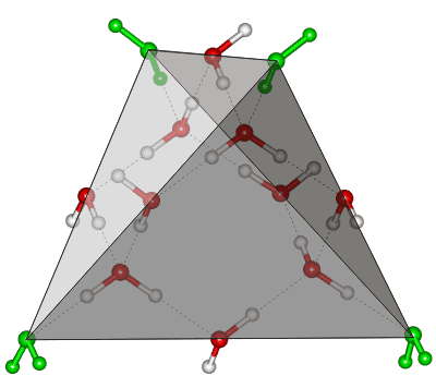 14-molecule water tetrahedral cluster