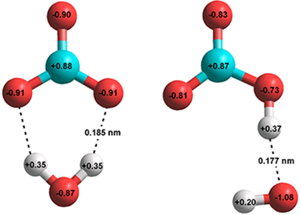 H2O + CO32- HCO3- + HO- as given by ab initio 6-311** calculations