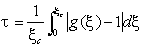 Translational order parameter=(1/cut off distance) x integral from 0 to cutoff distance of (the positive difference (between unity and xi) with changes in delta xi), where xi = O-O distance times the cube root of the density