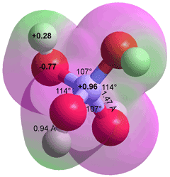 Borate anion, B(OH)<sub>4</sub><sup>−</sup>