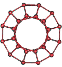 network of the 24-molecule cluster