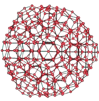 network of the 336-molecule cluster