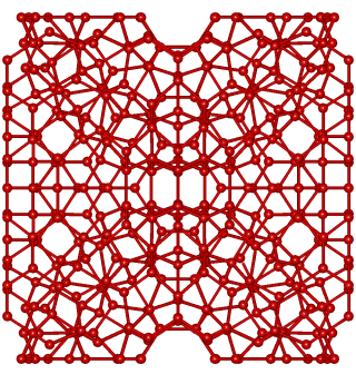 Clathrate-I-like crystal structure containing 280-molecule water icosahedra