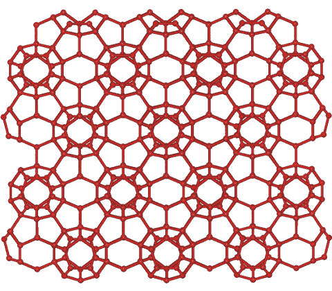 Clathrate-II crystal structure