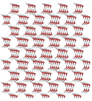 Cubic ice (ice Ic) structure