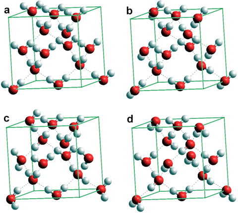 Cubic ice (ice Ic) structure