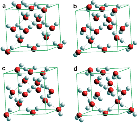 Ice Crystal Lattice Structure Model