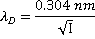 Debye length=0.304 nm/squareroot ionic strength