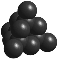C14 cluster as part of the structure of diamond