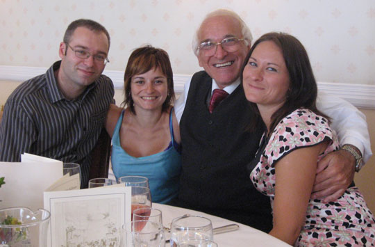 The Chaplin family: clockwise from the left Tim, Kate, Martin and Helen