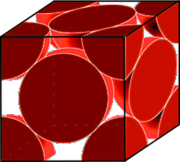 Face-centered cubic oxygen lattice