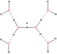 symmetrical H13O6+ ion
