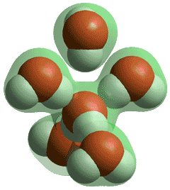 five coordinated hydrogen bonded water