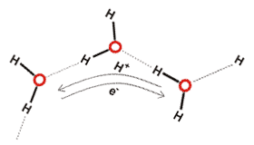 Mobile protons and electrons