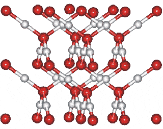 Ice-ten cubic structure consisting of 8 unit cells of two water molecules plus extra atoms found within the basic cubic structure
