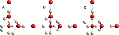 the three different hydrogen-bonding ordered structures from [2687]
