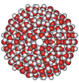 280-molecule icosahedral open water cluster