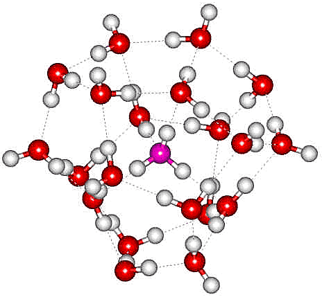 H3O+(H2O)20 cluster