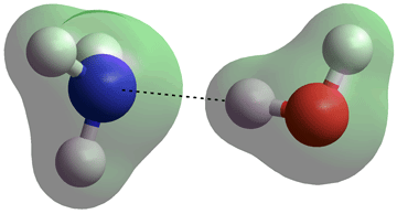 H3N···H-OH hydrogen bond in the gas phase