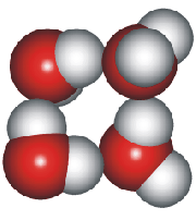 4-membered cyclic water cluster