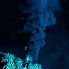 Black smoker chimney showing the exit of supercritical water together with dissolved minerals. National Oceanic and Atmospheric Administration; edited
