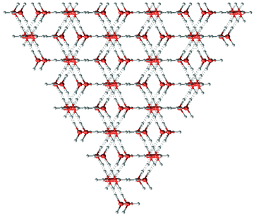 Alternative ice Ih/1c lattice