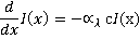 rate of loss of intensity with distance is proportional to the intensity at any point and the concentration of the absorber